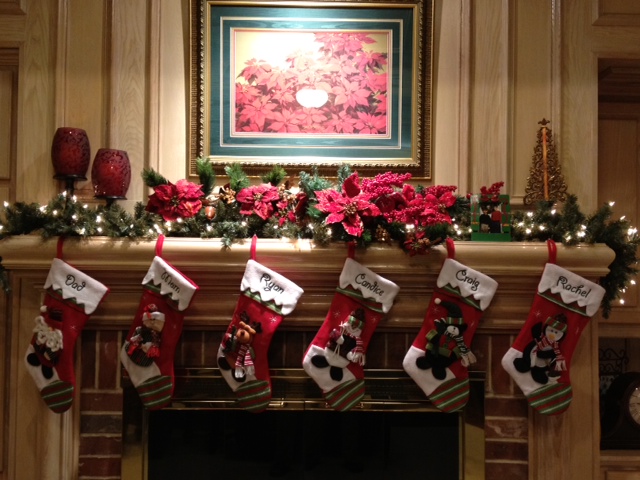 Our Christmas mantle 2011
