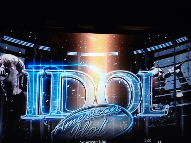 American Idol screen capture from my (Janet Denison) tv