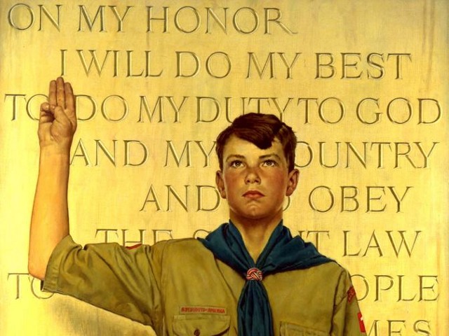 Normal Rockwell 1945 painting 'I Will Do My Best'