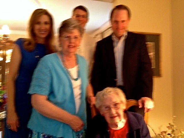 Annabel Schmidt of Midland, TX on her 100th birthday (Credit: Janet Denison)