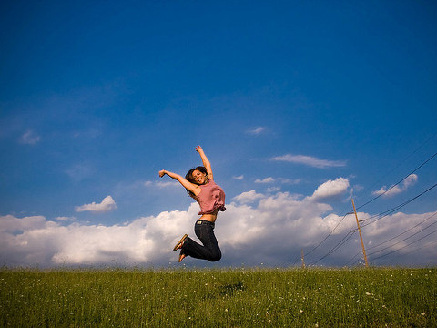 Happiness is excitement that has found a settling down place. But there is always a little corner that keeps flapping around (Credit: Marcy Kellar via Flickr)