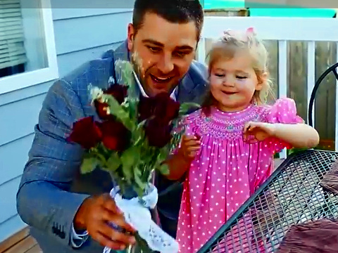 Aaron Dickson and his daughter Analynne in a screen grab from their video 'Best First Date' created to celebrate Father's Day to support the ministry of Because of Camilitio (Credit: Becauseof Camilito via Youtube)